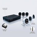 10 Channel 4K Resolution 1TB Wi-Fi NVR Security System and 6 Wi-Fi IP 4K Cameras