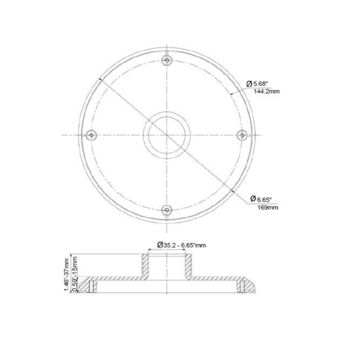 IC Realtime MNT-N23X4D-MPA102 (MPA102) Wall Mount Adaptor For PTZ-N23X4-D And ICIP-P2012T - image 4