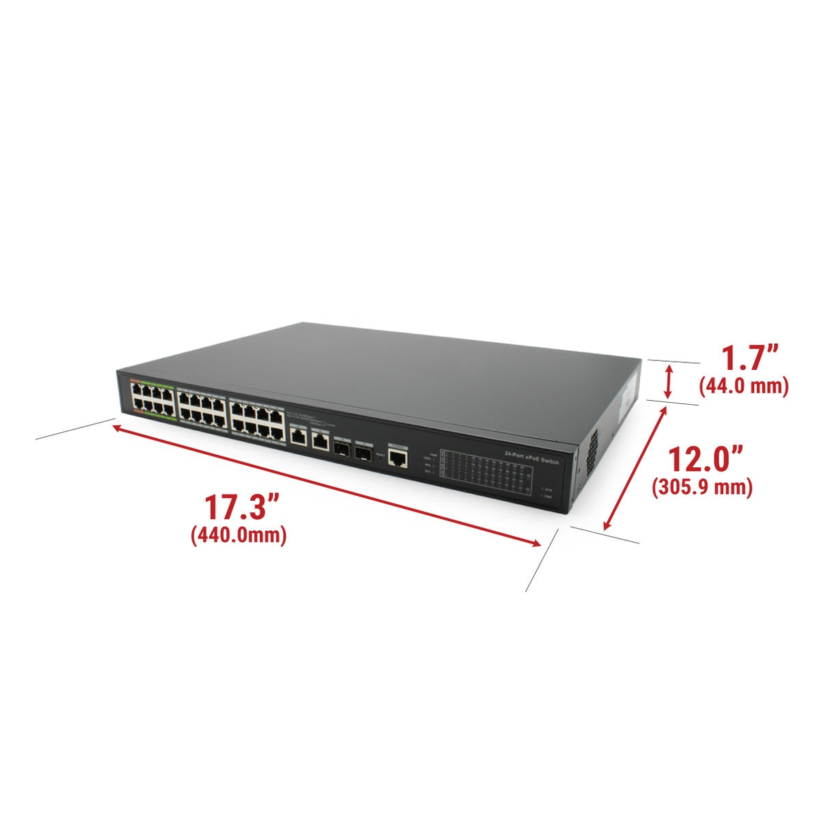 IC Realtime PWR-EPOE-24-V2 24 Port Full Gigabit Epoe Switch 360W Max - image 4