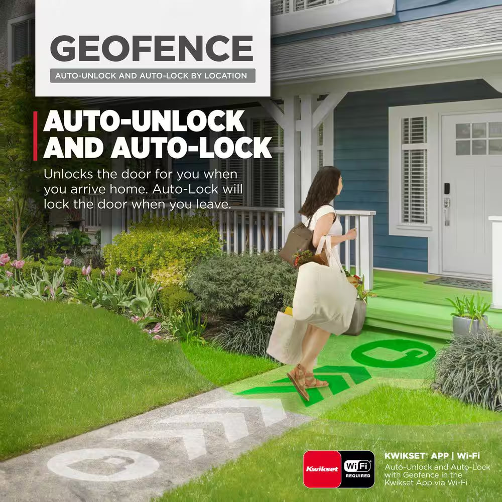 Halo Select plus Touchscreen Deadbolt Wi-Fi + Matter Smart Lock Apple Home Keys Tap-To-Unlock Technology Satin Nickel