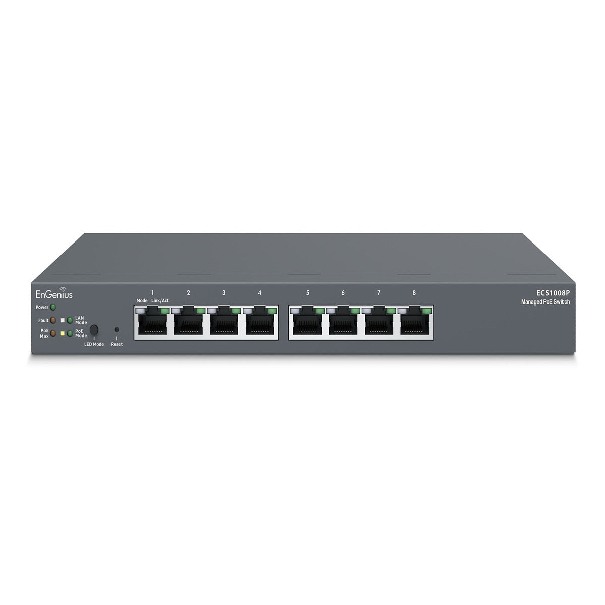 IC Realtime ECS1008P Engenius Technologies ECS1008P Cloud 8-Port Gigabit 55W POE Switch product image 1
