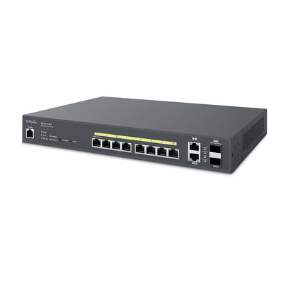 IC Realtime ECS1112FP Engenius Technologies ECS1112FP Cloud 8-Port 2x1Gb 130W POE+ Switch product image 2