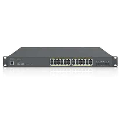EnGenius ECS1528P cloud-managed 24-port PoE+ switch - front view