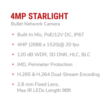 IC Realtime IPEG-B40F-IRW3 4MP Bullet Camera - product image 6