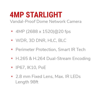 IC Realtime IPEG-D40F-IRW3 4MP Vandal Dome Camera - product image 7