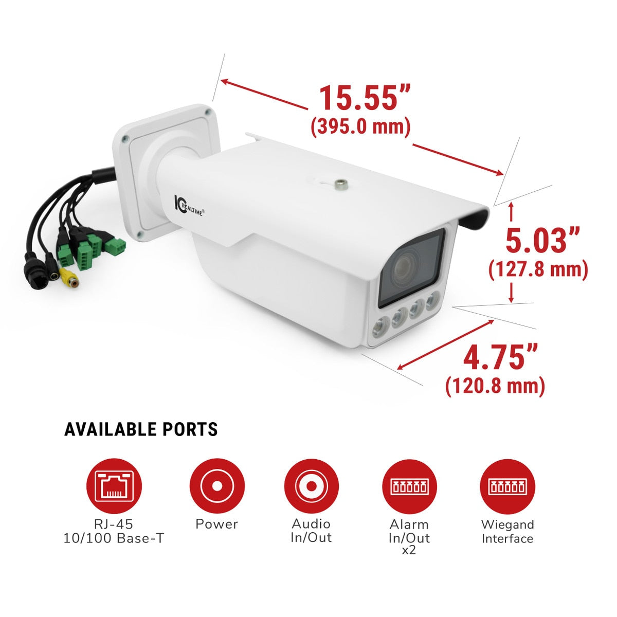 IC Realtime IPEL-B40V-LPR1 4MP License Plate Recognition Camera - product image 8