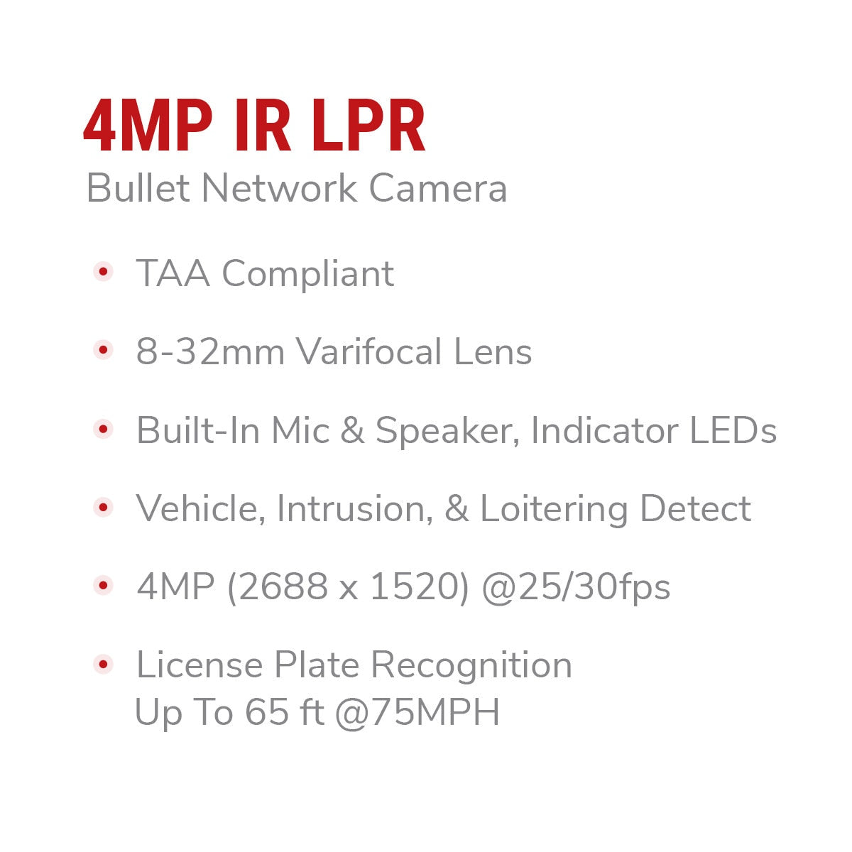 IC Realtime IPEL-B40V-LPR1 4MP License Plate Recognition Camera - product image 9