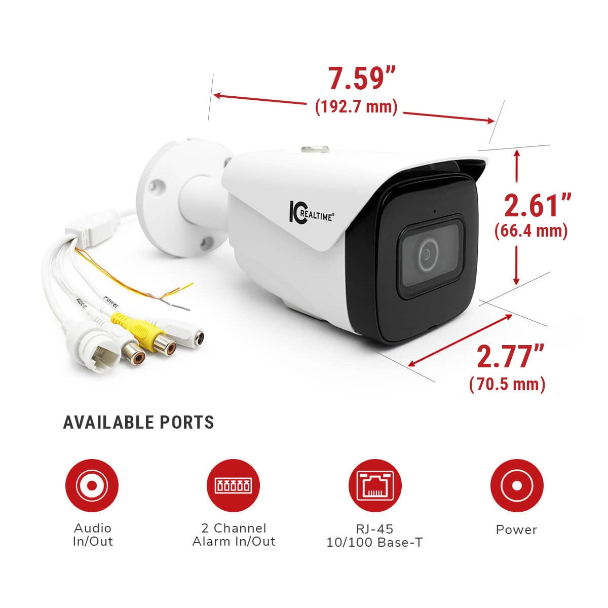 IC Realtime IPEL-B80F-IRW3 8MP Bullet Camera - product image 6