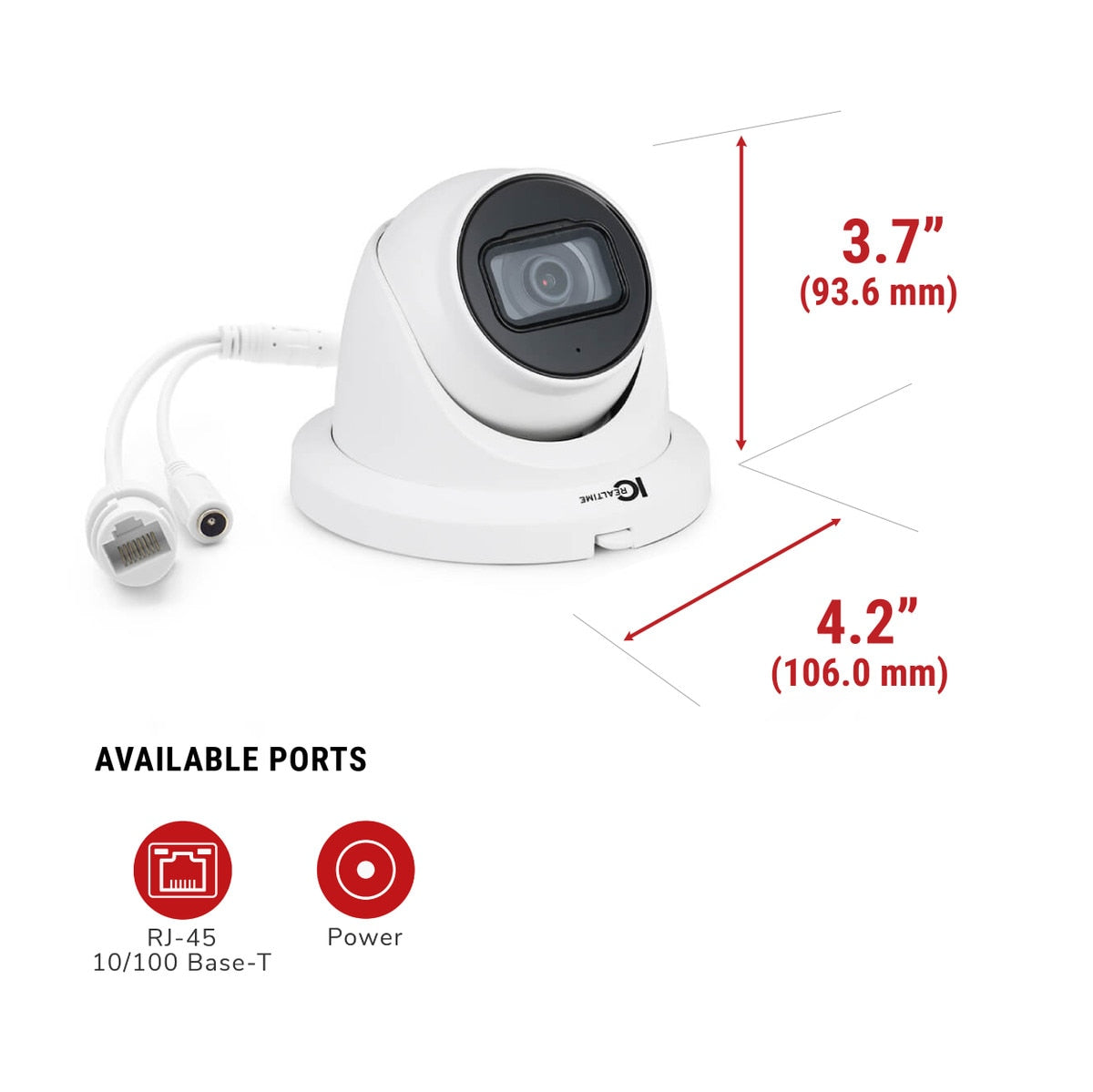 IC Realtime IPEL-E80F-IRW3 8MP Eyeball/Turret Camera - product image 6