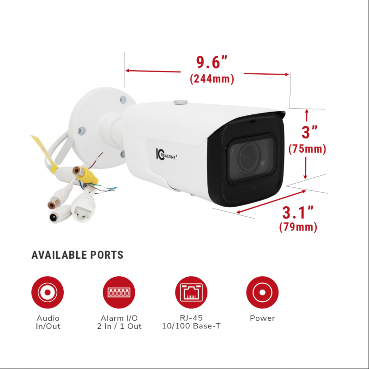 IC Realtime IPFX-B40V-IRW3 4MP Bullet Camera - product image 6