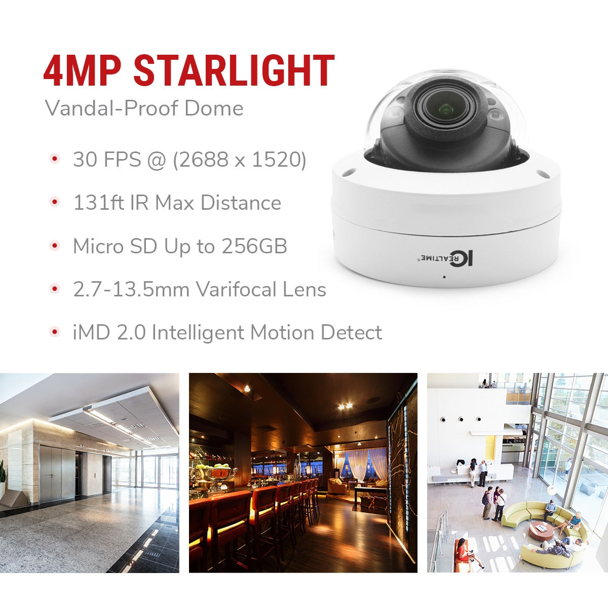 IC Realtime IPFX-D40V-IRW3 4MP Vandal Dome Camera - product image 7