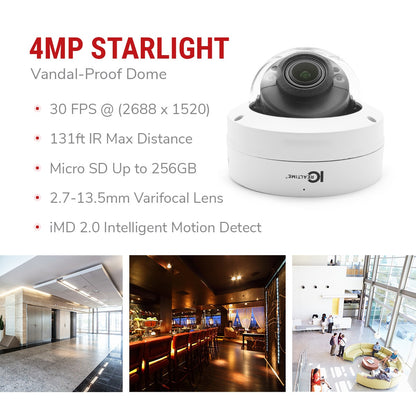 IC Realtime IPFX-D40V-IRW3 4MP Vandal Dome Camera - product image 7