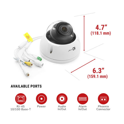 IC Realtime IPFX-D80V-IRW3 8MP Vandal Dome Camera - product image 6