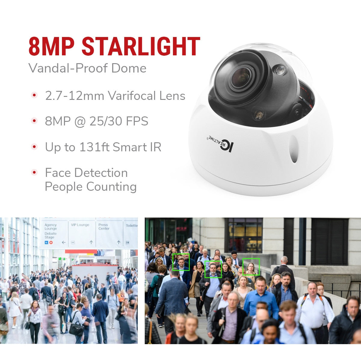 IC Realtime IPFX-D80V-IRW3 8MP Vandal Dome Camera - product image 7