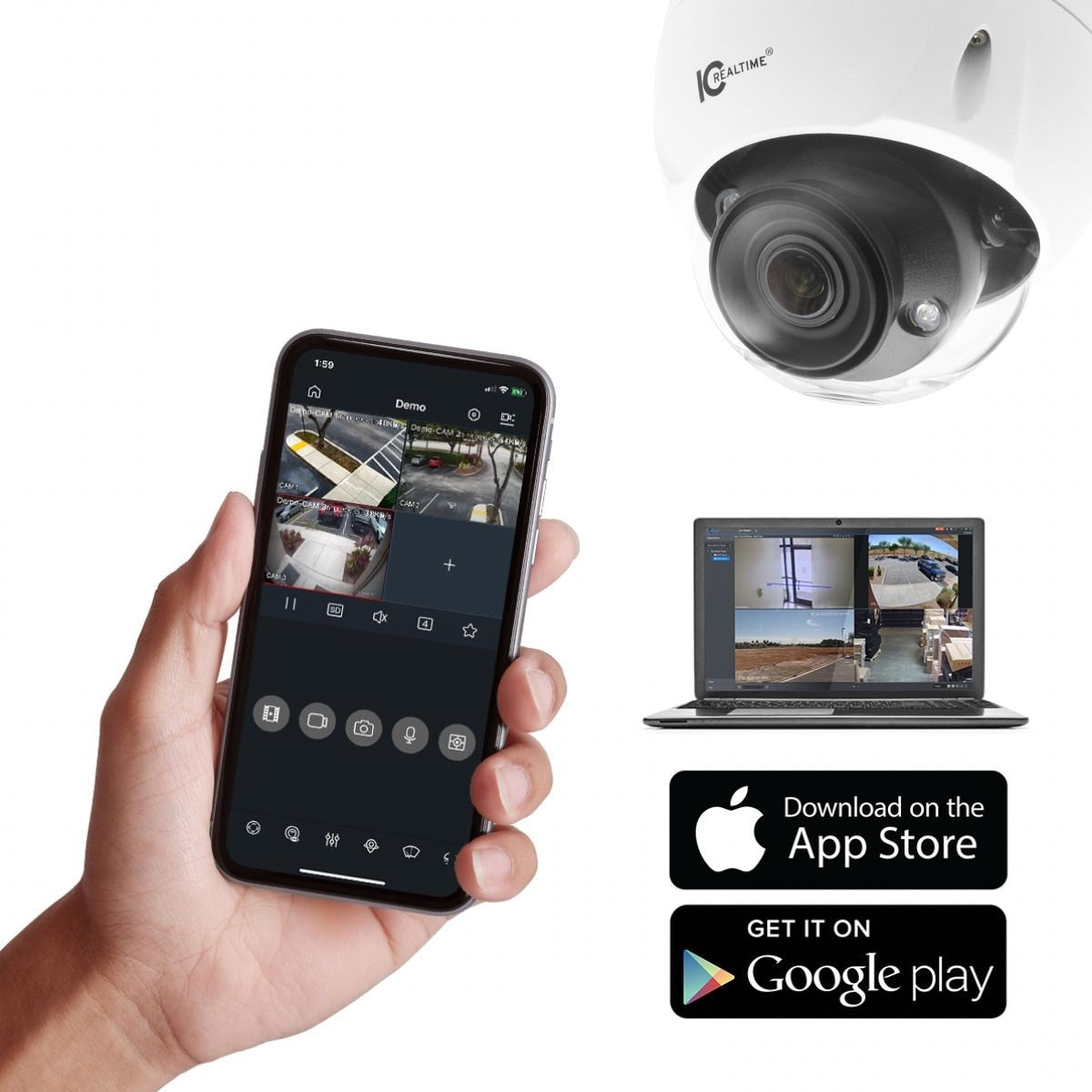 IC Realtime IPFX-D80V-IRW3 8MP Vandal Dome Camera - product image 9