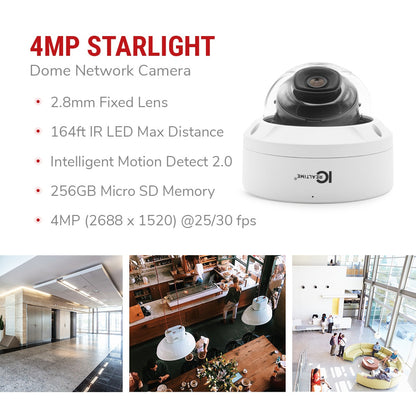 IC Realtime IPMX-D40F-IRW3 4MP Vandal Dome Camera - product image 7