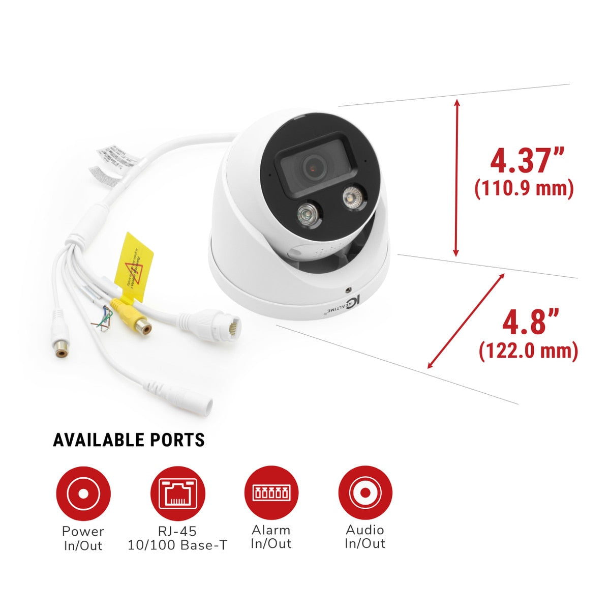IC Realtime IPMX-E40F-ADW3 4MP Eyeball/Turret Camera - product image 6
