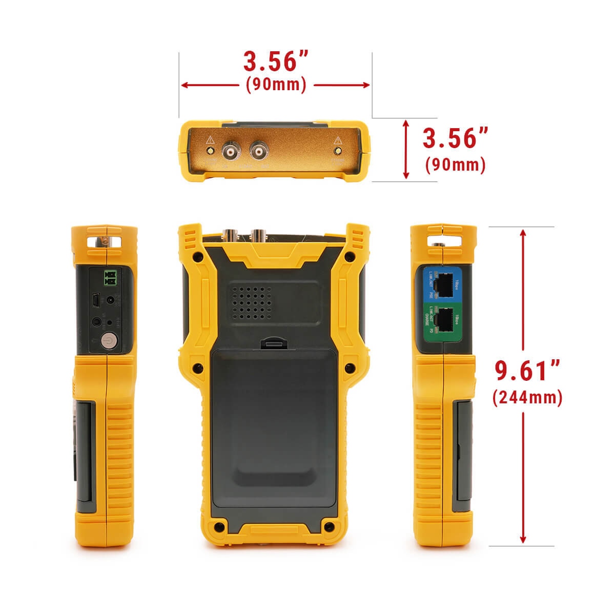 IC Realtime ITM-9000-V3 CCTV ONVIF And HD-AVS Multi Function Test Tool With 4" Screen, Dual LED - image 5