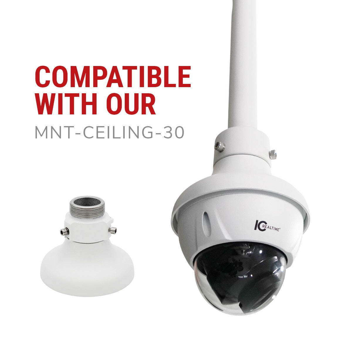 IC Realtime MNT-ADAPT-SM-2 Adapter Plate And Mount For Dome Cameras And Pano Turret - image 7