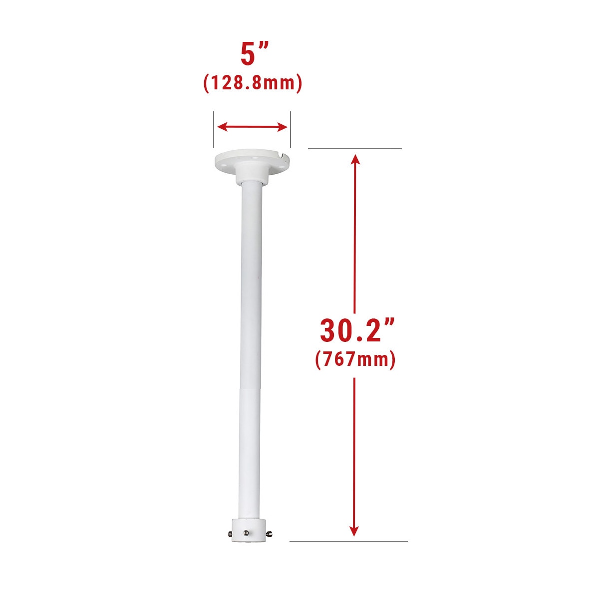IC Realtime MNT-CEILING-30 Ceiling Mount With 30" Pole To Be Sold With Mnt-adapt-sm - image 4