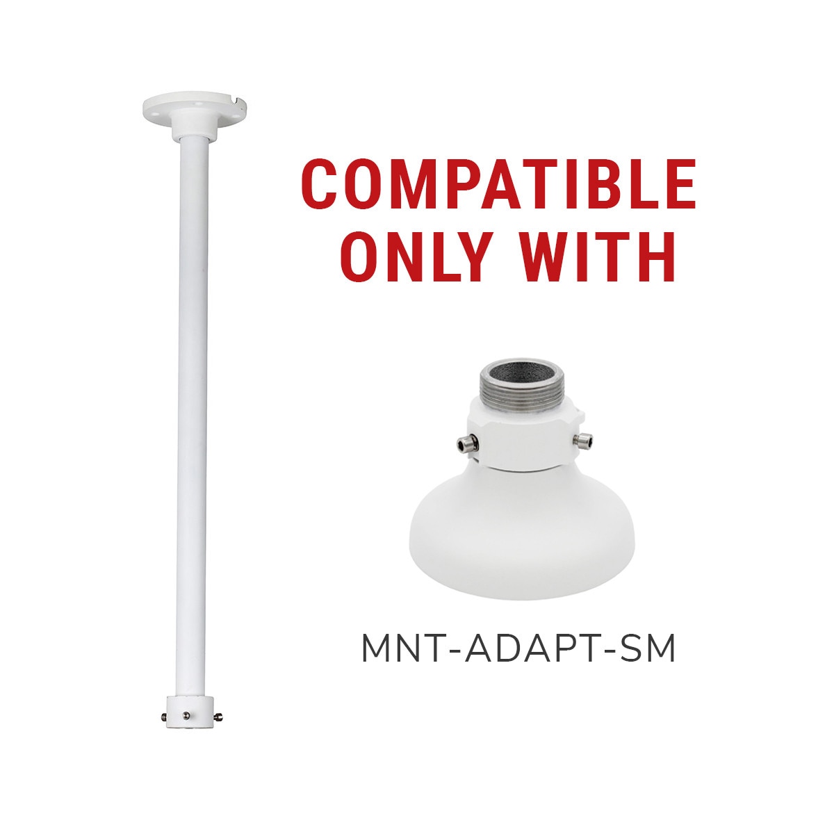 IC Realtime MNT-CEILING-30 Ceiling Mount With 30" Pole To Be Sold With Mnt-adapt-sm - image 5