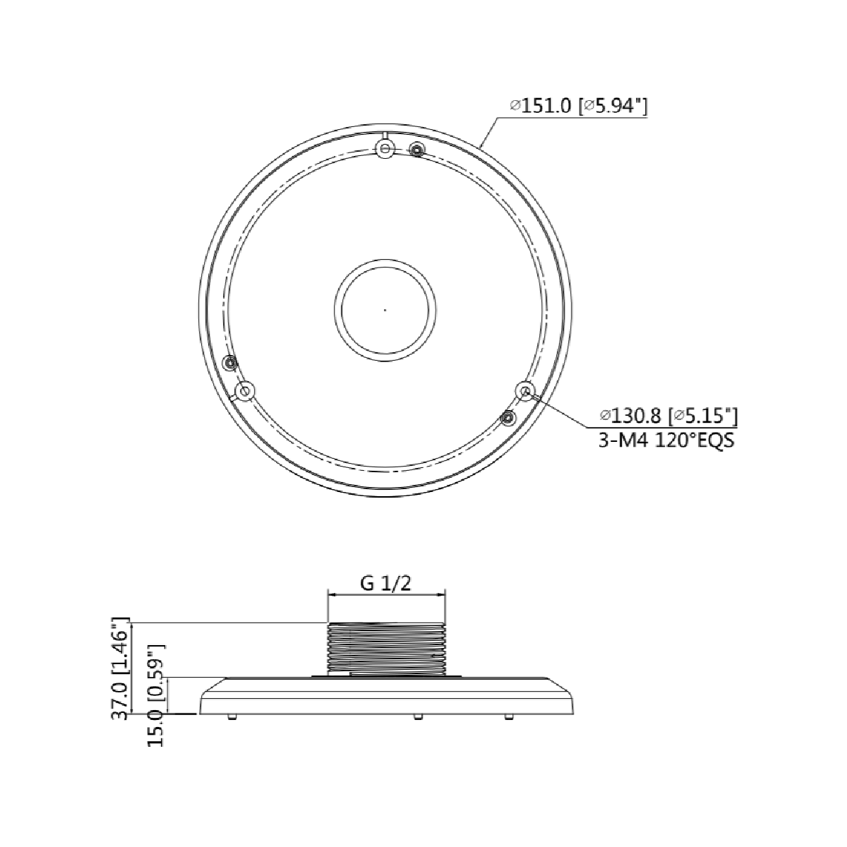 IC Realtime MNT-DVIR-MPA100 (MPA100)WALL Mount Adaptor For ICIP-D1300VIR/ ICIP-D2000VIR (old Housing - image 4