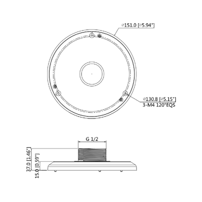 IC Realtime MNT-DVIR-MPA100 (MPA100)WALL Mount Adaptor For ICIP-D1300VIR/ ICIP-D2000VIR (old Housing - image 4