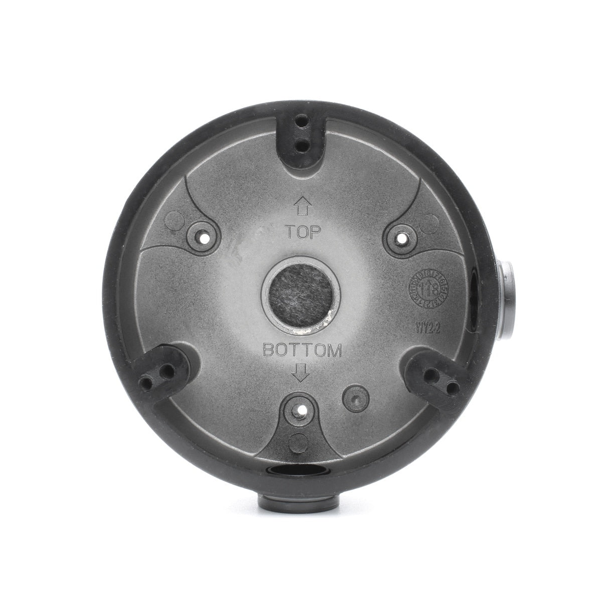 IC Realtime MNT-JUNCTIONBOX-6-B Outdoor Round Junction Box For Mini Vandal Domes, Black - image 5