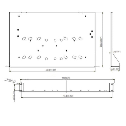 IC Realtime MNT-RACK-1U Rack Mount Tray For 1U Chassis - image 4