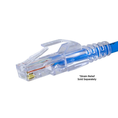 IC Realtime S45-1000 Standard CAT5E UTP RJ45 Modular Plugs, Blue Tint - image 4