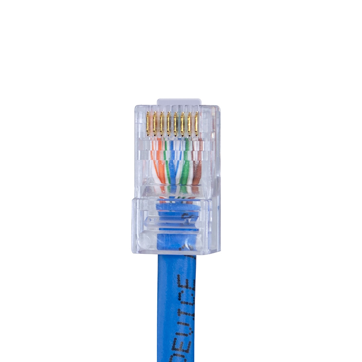 IC Realtime S45-1000 Standard CAT5E UTP RJ45 Modular Plugs, Blue Tint - image 6