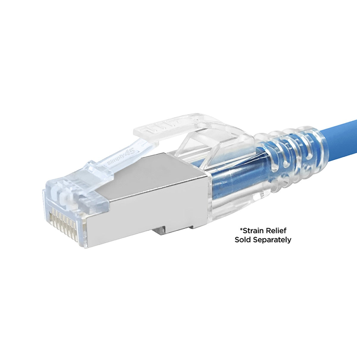 IC Realtime S45-1050 Standard Shielded (internal Ground) CAT5E STP RJ45 Modular Plugs, Blue Tint - image 4