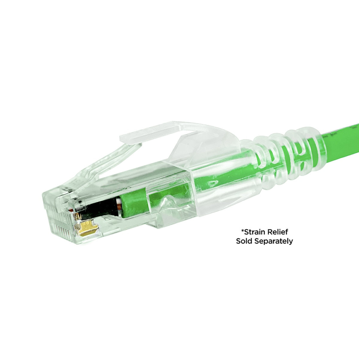 IC Realtime S45-1100 Standard Cat6/6a UTP RJ45 Modular Plugs With Bar45™ Hi/lo Stagger, Green - image 4