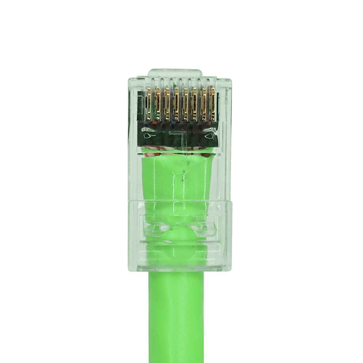 IC Realtime S45-1100 Standard Cat6/6a UTP RJ45 Modular Plugs With Bar45™ Hi/lo Stagger, Green - image 5