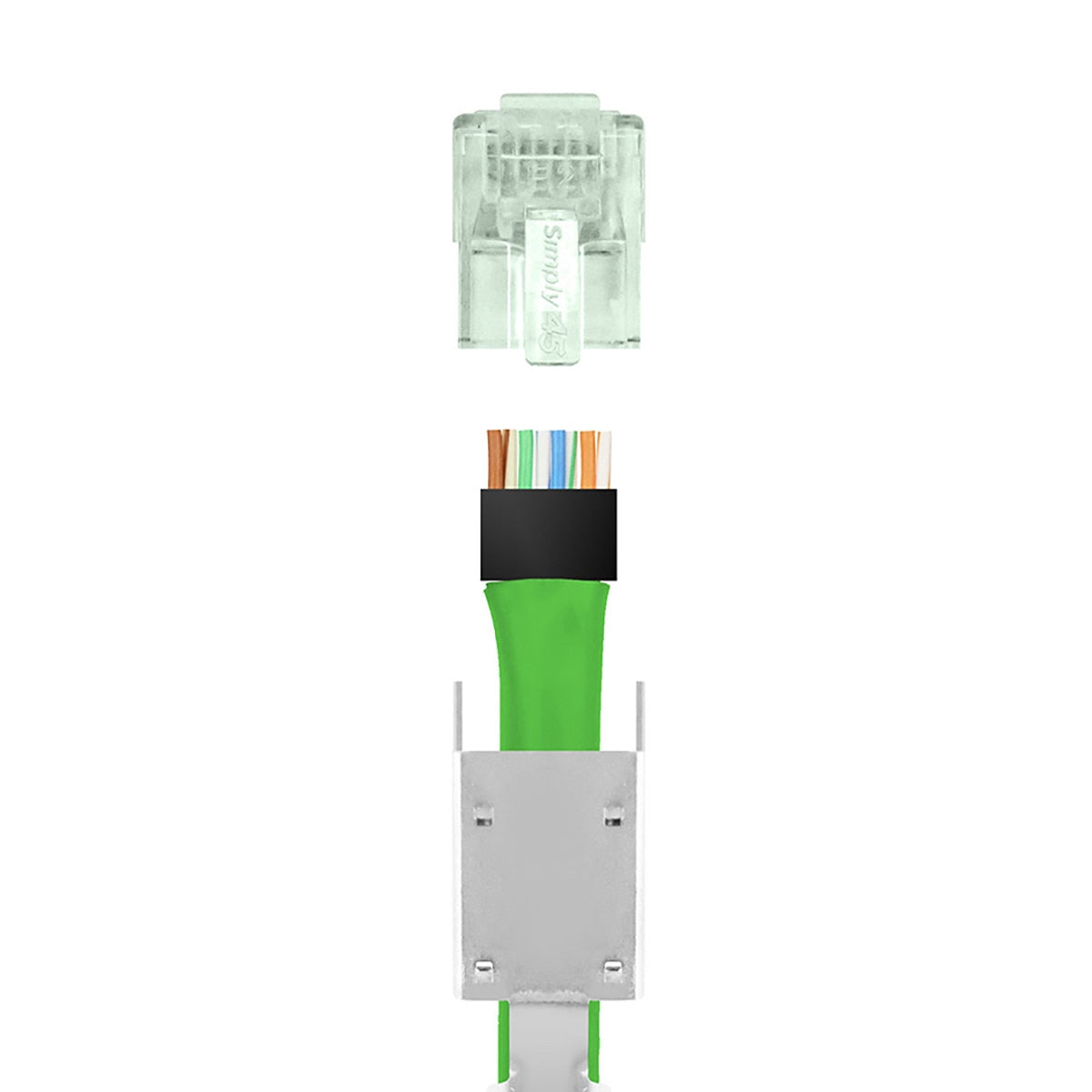 IC Realtime S45-1150 Standard Shielded (external Ground) CAT6 STP RJ45 Modular Plugs With - image 3