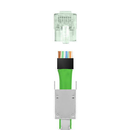 IC Realtime S45-1150 Standard Shielded (external Ground) CAT6 STP RJ45 Modular Plugs With - image 3