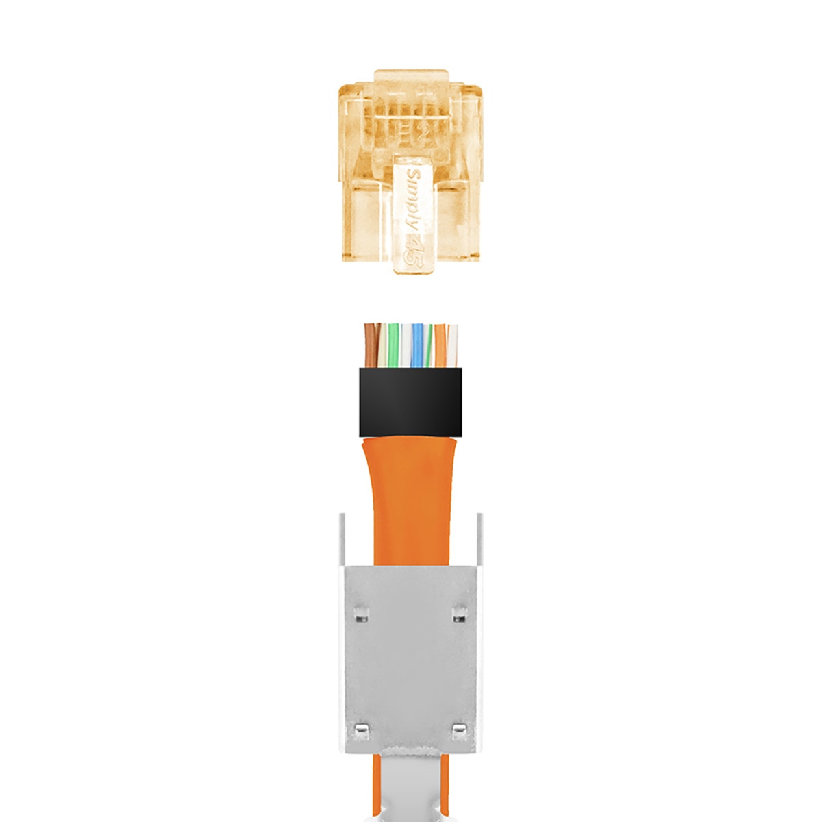IC Realtime S45-1155 Standard Cat7a/7/6a Shielded External Ground RJ45 Modular Plugs With - image 2