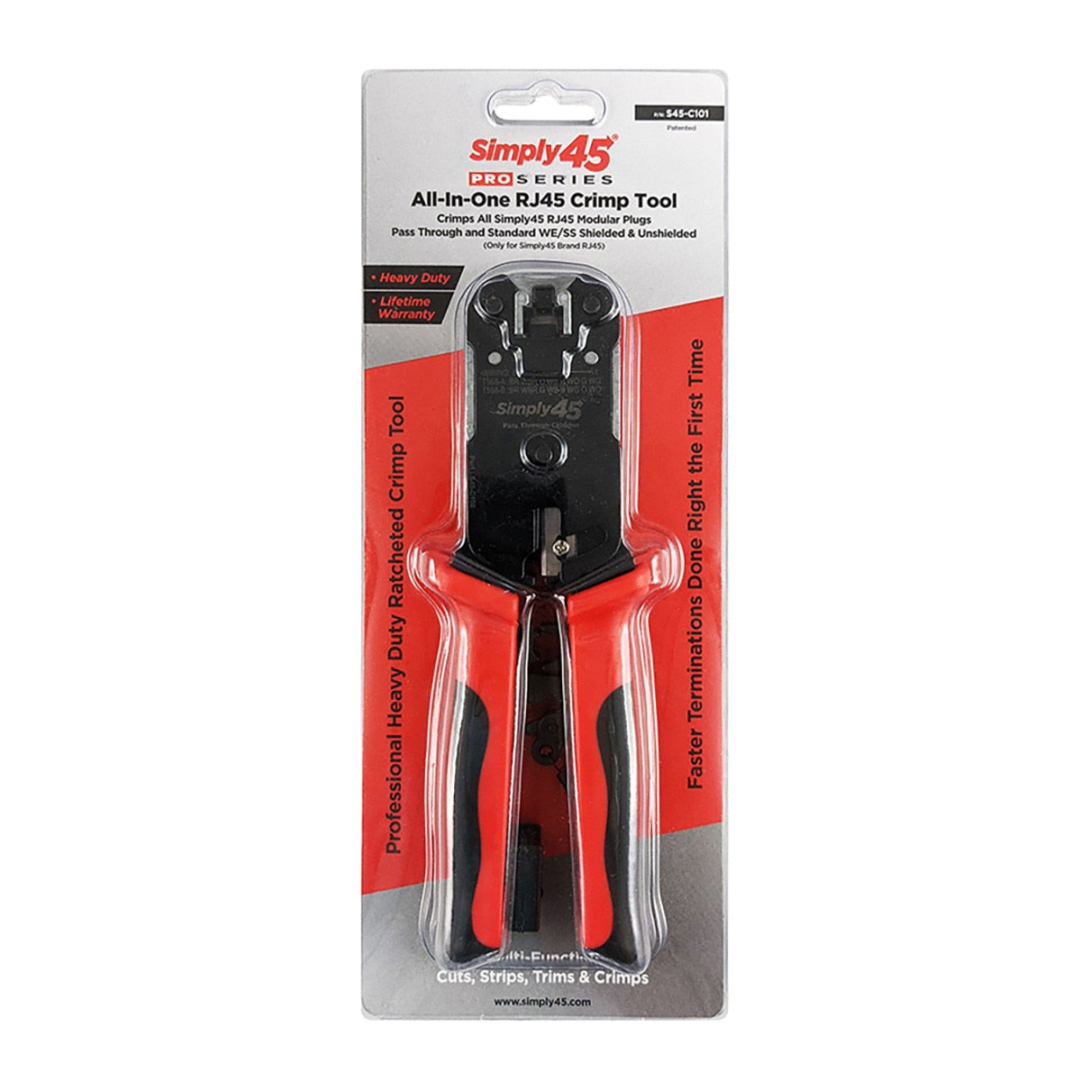 IC Realtime S45-C101 PROSeries Heavy Duty RJ45 Crimp Tool For All S45 Brand UTP & STP RJ45 - image 7