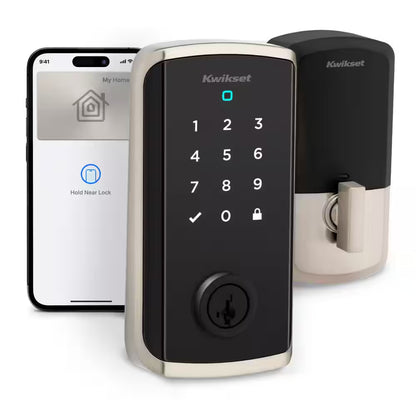 Halo Select plus Touchscreen Deadbolt Wi-Fi + Matter Smart Lock Apple Home Keys Tap-To-Unlock Technology Satin Nickel