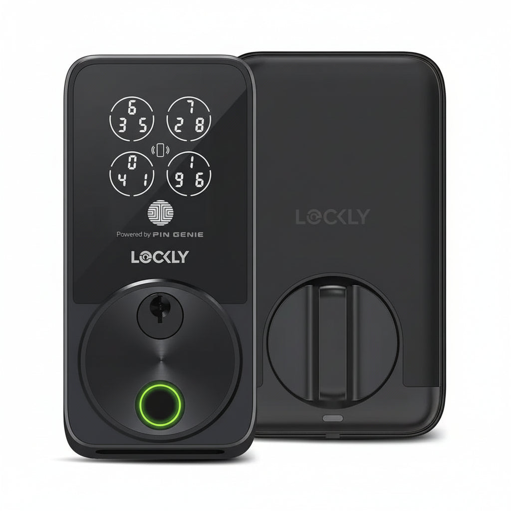 Lockly Secure Pro Zeno Series Smart Door Lock,Fingerprint Keyless Entry Door Lock for Front Door with Apple Home Key,Built-In Wi