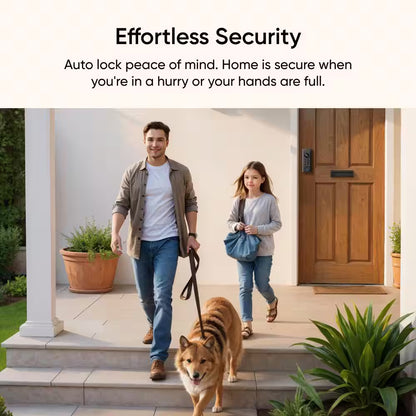 E330 Black Video Smart Lock Wifi 3-In-1 Camera, Doorbell, and Fingerprint Keyless Entry Door Lock with Built-In Chime